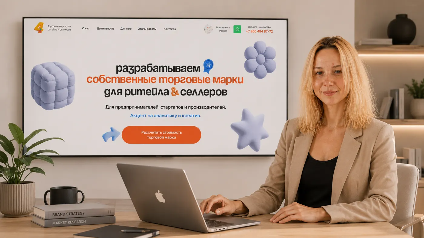 Корпоративный сайт агентства «4» — торговые марки для ритейла, заказать корпоративный сайт